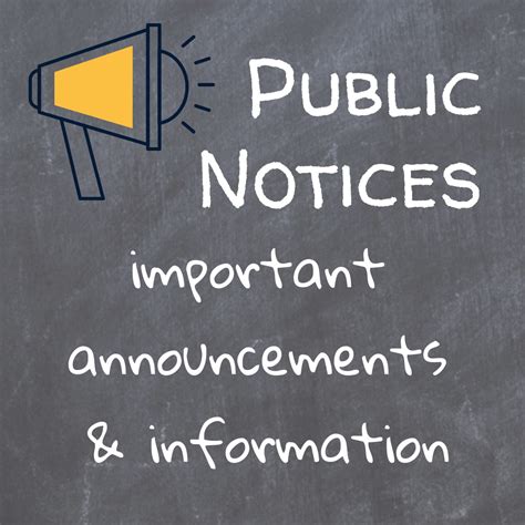 Public Notice .